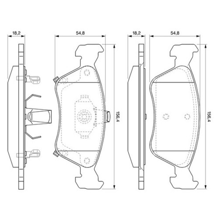 Fékbetét készlet, tárcsafék 0986424560 Toyota Avensis