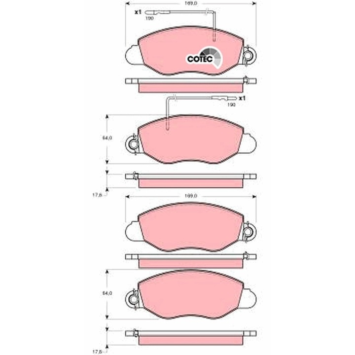 Fékbetét készlet, tárcsafék Gdb3354 Nissan Cabstar E