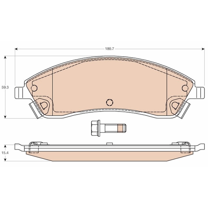 Fékbetét készlet, Tárcsafék Gdb4451 Cadillac Srx