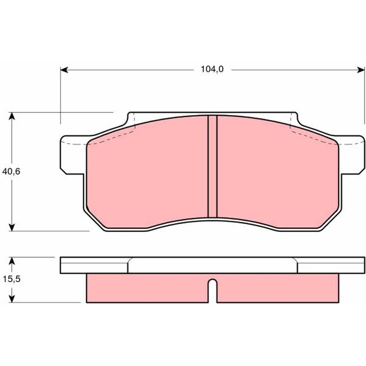 Fékbetét készlet, Tárcsafék Gdb361 Honda Beat/City 1/City 3/City 4/Jazz 1