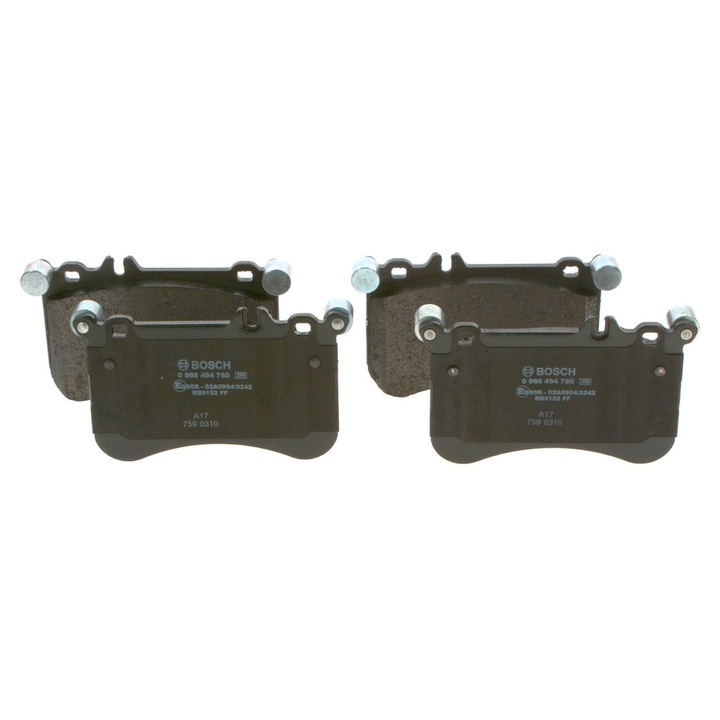 Fékbetét készlet, tárcsafék 0986494780 Mercedes-Benz Cls/Cls Shooting Brake/E-osztály/E-osztály T-modell/S-osztály/Slc/Slk