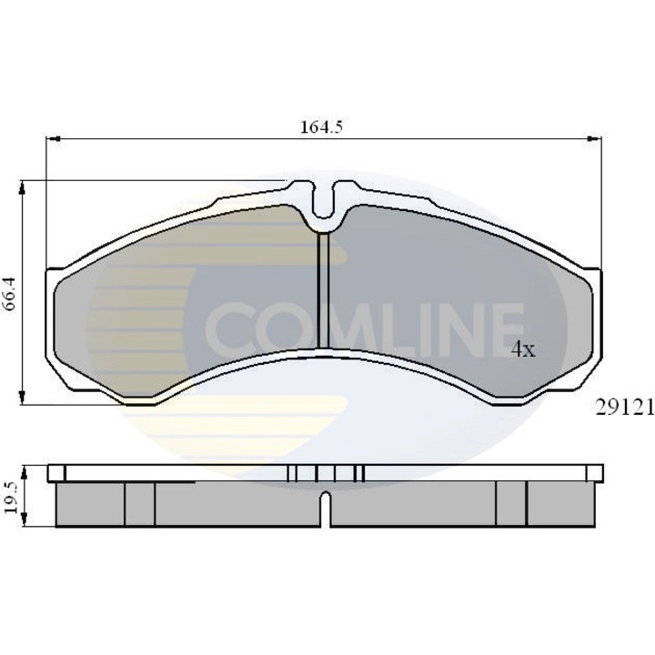 Комплект накладки, дискови спирачки Cbp0931 Iveco Daily 1/Daily 2/Daily 3/Daily 4/Daily 5/Daily 6 Renault Master Pro