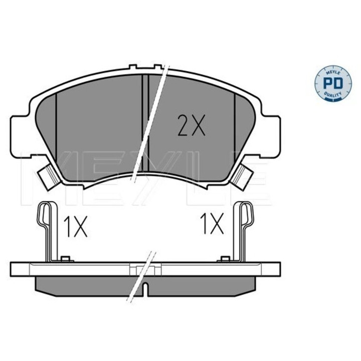 Set Placute Frana Punte Fata 0252169715/Pd Honda Civic 5/Civic 6/Jazz 2/Jazz 3/Logo
