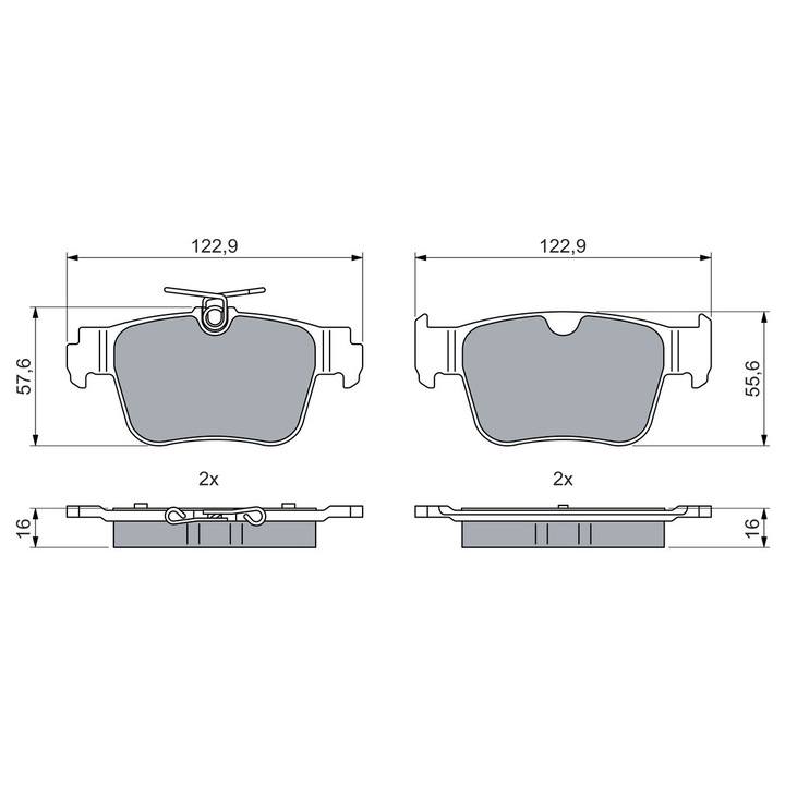 Fékbetét készlet, tárcsafék 0986460074 Cupra Formentor/Terramar Ford Tourneo Connect / Grand Tourneo Connect V761