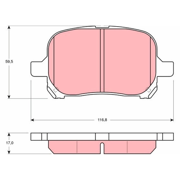 Fékbetét készlet, tárcsafék Gdb3152 Lexus Es/Rx Toyota Avalon/Camry/Gaia/Harrier/Mark 2/Nadia/Previa 2/Solara/Windom