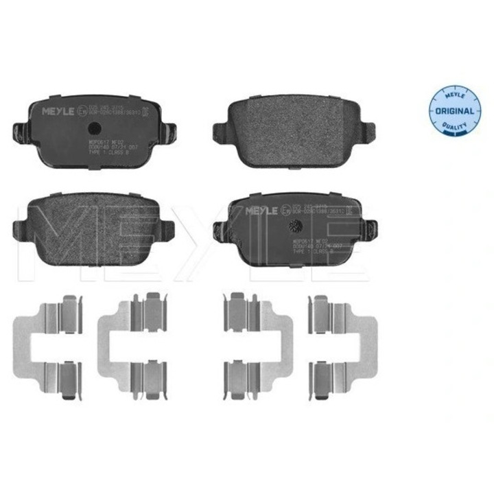 Set Placute Frana Puntea Spate 0252453715 Ford Focus 2/Galaxy 2/Galaxy Mk 2/Kuga 1/Mondeo 4/S-Max
