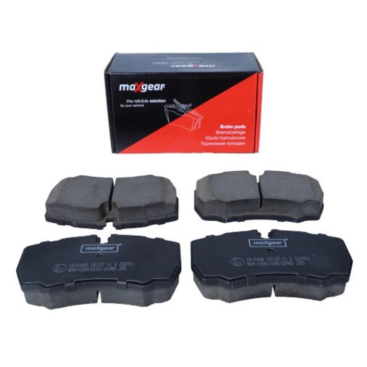 Set Plăcuțe Frână Maxgear 19-0486 pentru Iveco Daily, 8 coduri OE, dimensiuni variate