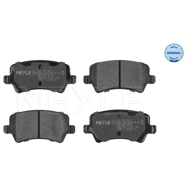 Fékbetét készlet, tárcsafék, hátsó tengely 0252449617 Ford Galaxy 2/Galaxy Mk 2/S-Max Volvo S60 2/S60 2 Cross Country