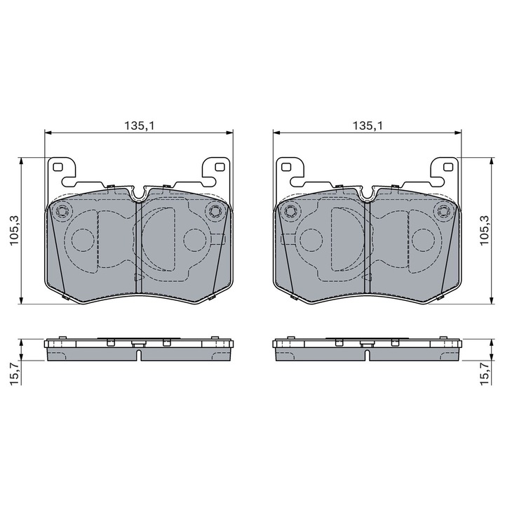 Fékbetét készlet, tárcsafék 0986460156 Jaguar F-Pace Land Rover Range Rover Velar