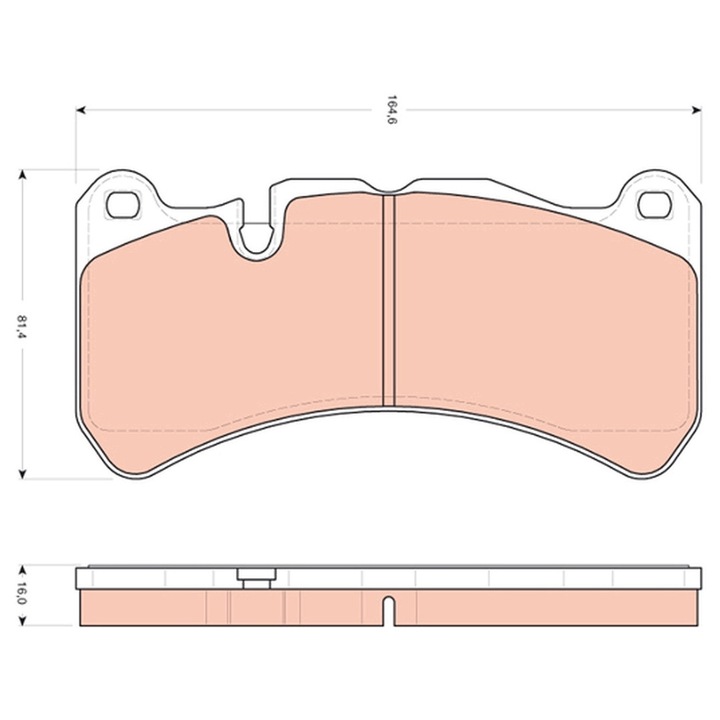 Fékbetét készlet, Tárcsafék Gdb1739 Fpv Falcon/Falcon Pick-Up Maserati Ghibli 3/Quattroporte 6 Mercedes-Benz Clk/Slk
