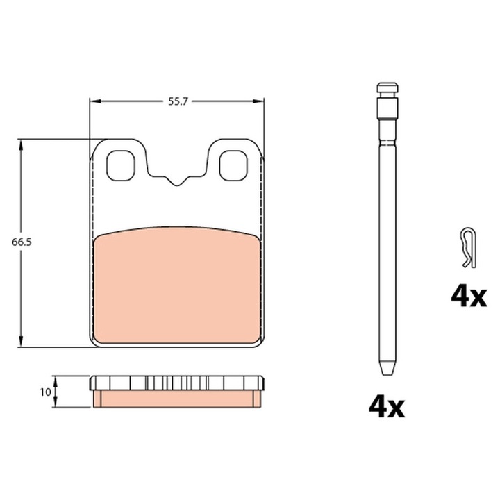 Fékbetét készlet, Tárcsafék Gdb2322 Alfa Romeo Giulia/Stelvio