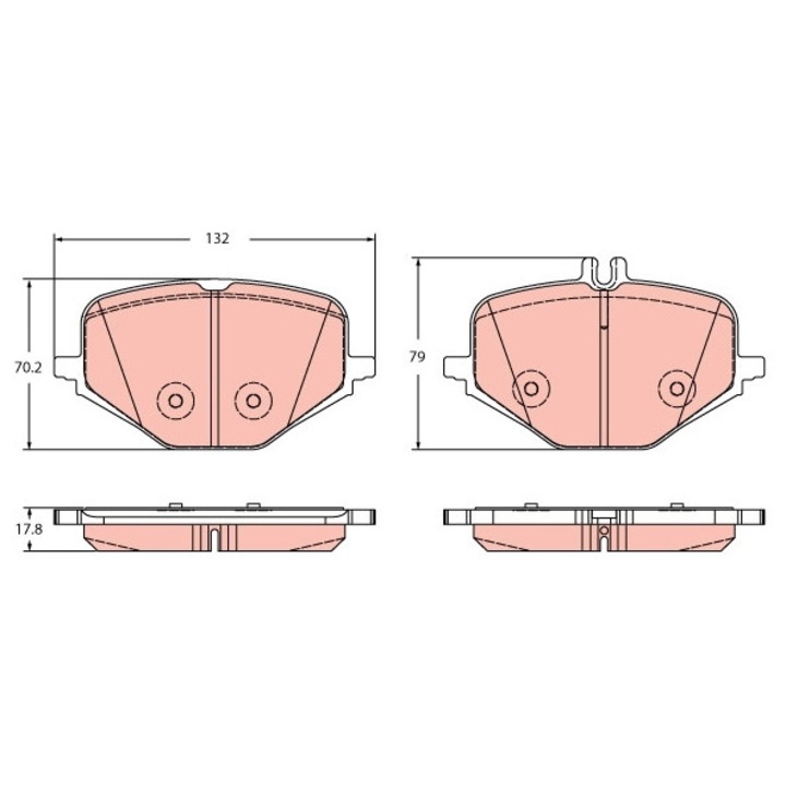 Fékbetét készlet, tárcsafék Gdb2395 Mercedes-Benz G-osztály/Gle
