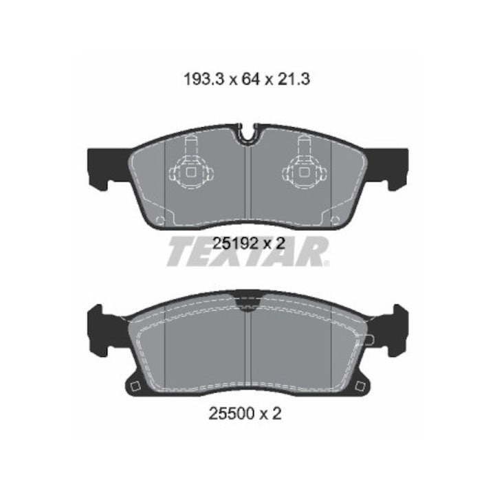 Fékbetét készlet, tárcsafék 2519202 Mercedes-Benz Gl-Class/Gle/Gls/M-Class