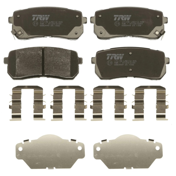 Fékbetét készlet, tárcsafék Gdb3449 Hyundai H-1/H-1 Travel/Ix55 Kia Carnival / Grand Carnival 3