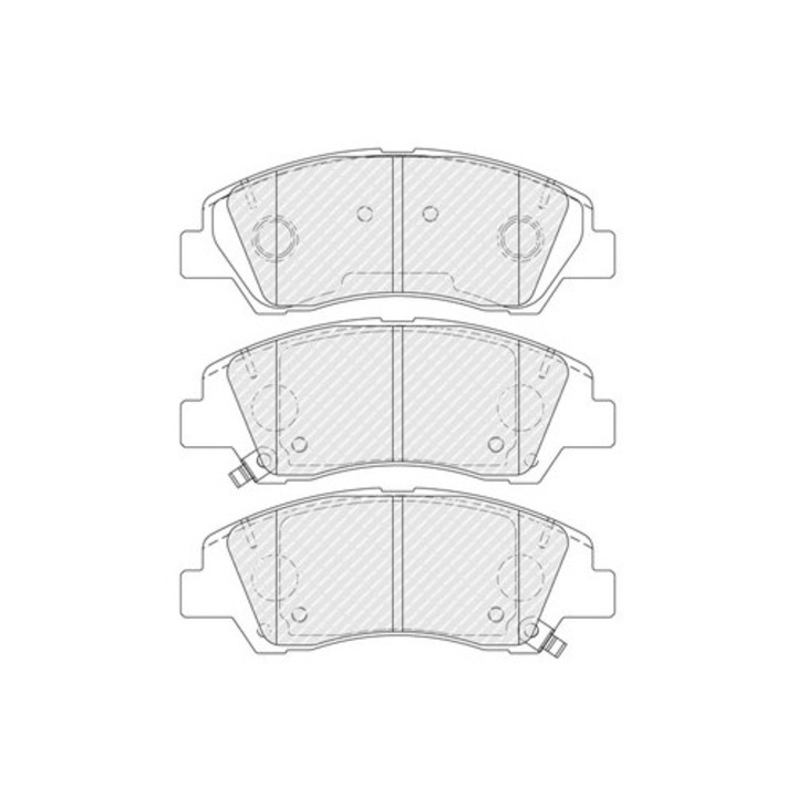 Set Placute Frana Fdb4920 Hyundai Grand I10 3/I10 2/I10 3