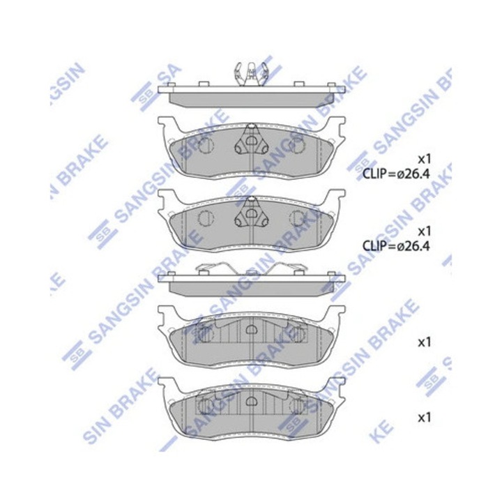 Set Placute Frana Sp1295 Infiniti Qx56 Nissan Navara Np300