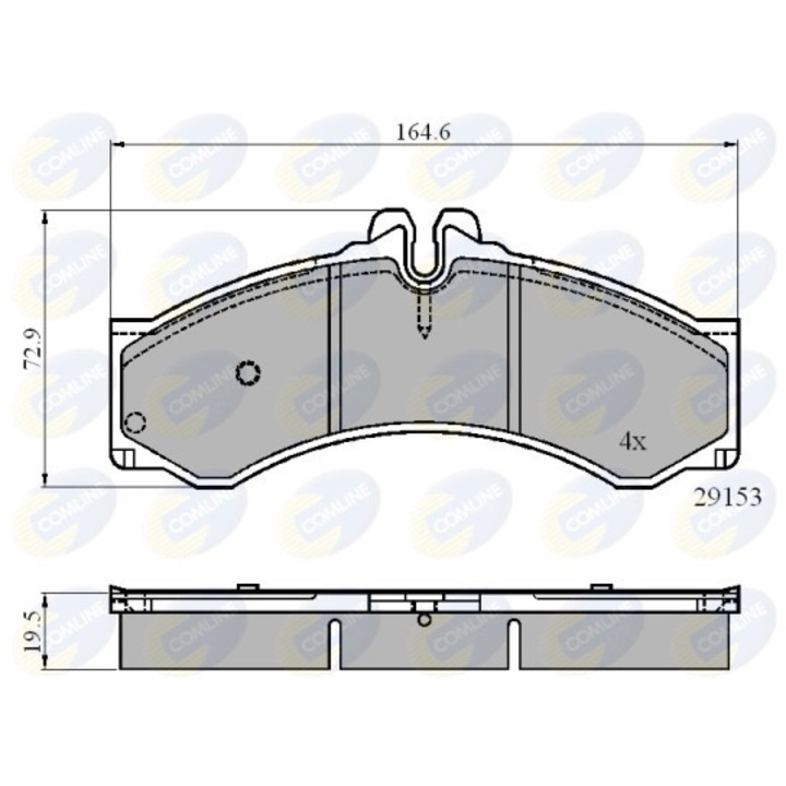 Комплект накладки, дискови спирачки Cbp0271 Mercedes-Benz G-Class/Sprinter 2-T/Sprinter 3-T/Sprinter 4, 6-T/Sprinter 4-T/Vario