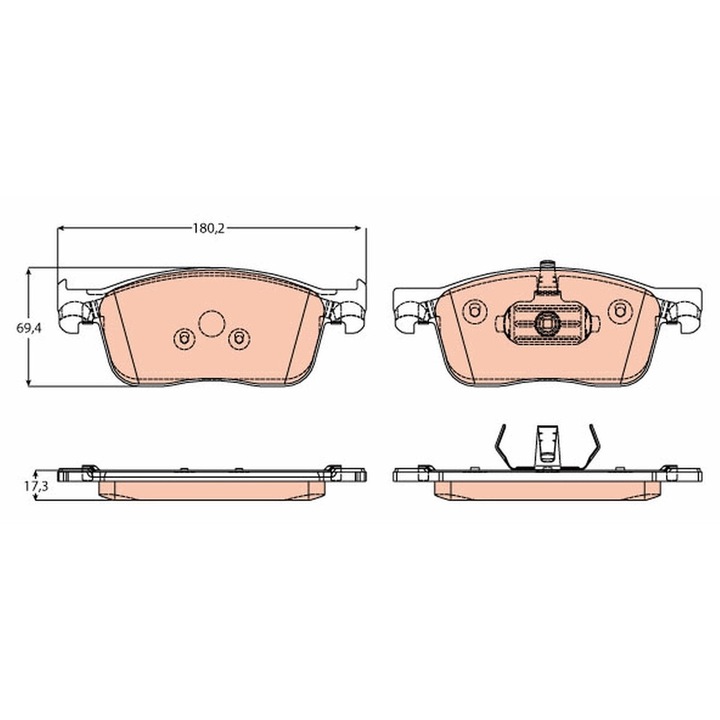 Fékbetét készlet, Tárcsafék Gdb2169 Citroën Jumpy 3/Spacetourer Peugeot Expert/Traveller Toyota Proace/Proace Verso