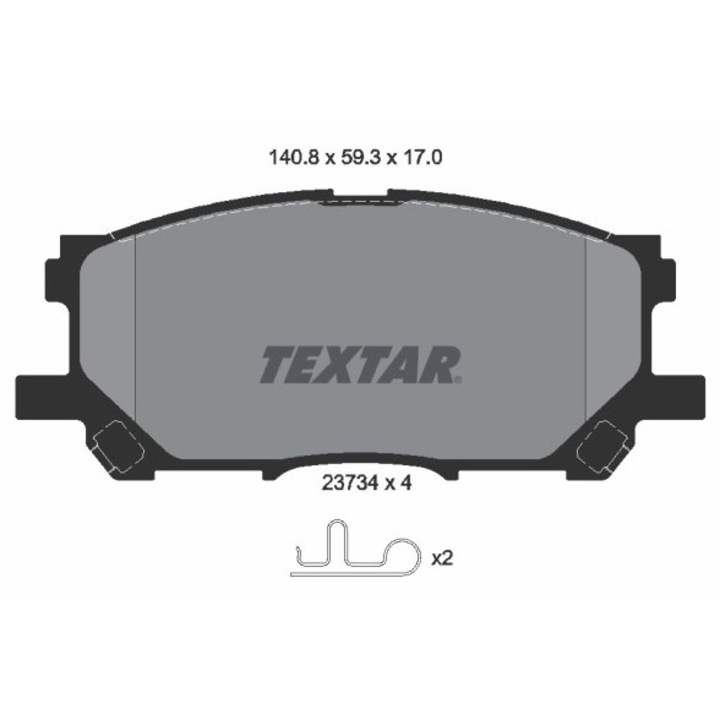 Fékbetét készlet, Tárcsafék 2373401 Huanghai Qisheng V3 Leopaard Cs10/Mattu Lexus Rx Toyota Harrier