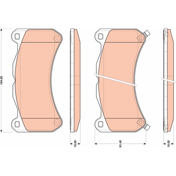 Fékbetét készlet, tárcsafék Gdb3489 Lexus Is 2