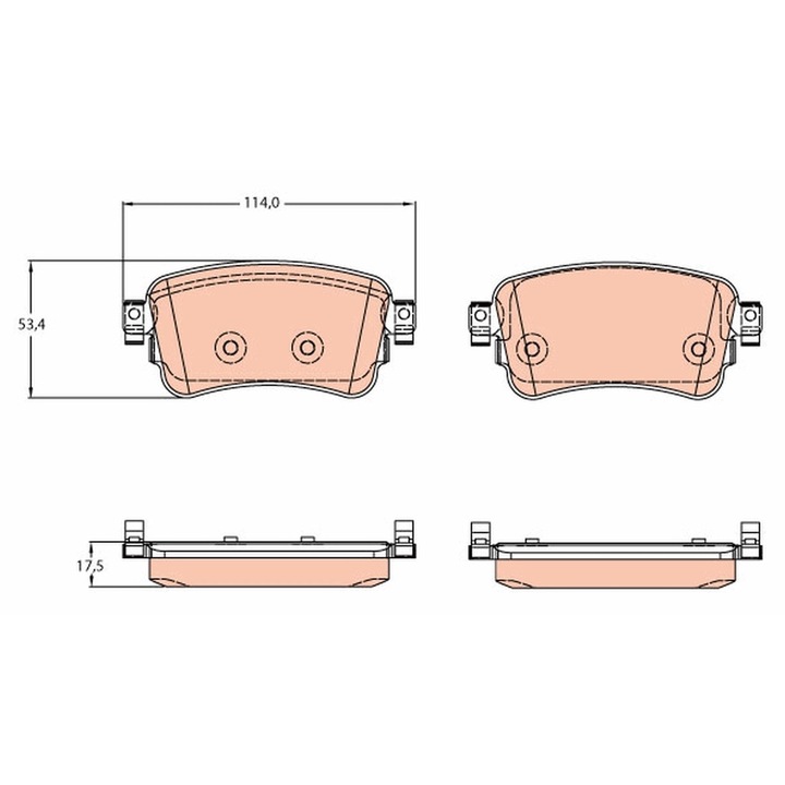 Fékbetét készlet, Tárcsafék Gdb2166 Citroën Jumpy 3/Spacetourer Peugeot Expert/Traveller Toyota Proace/Proace Verso