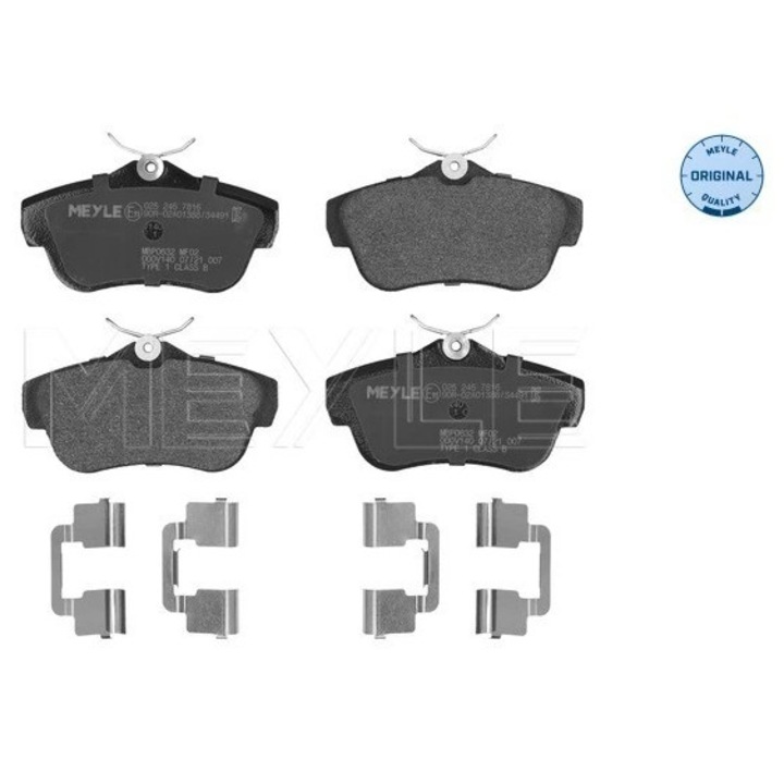 Set Placute Frana Puntea Spate 0252457816 Citroën Jumpy 2 Fiat Scudo Peugeot Expert/Expert Tepee