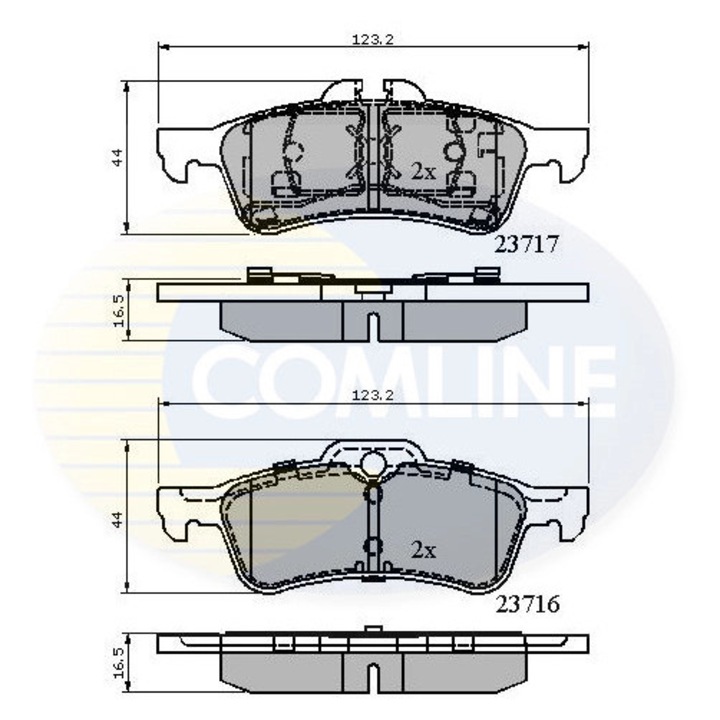 Комплект накладки, дискови спирачки Cbp01317 Mini Mini