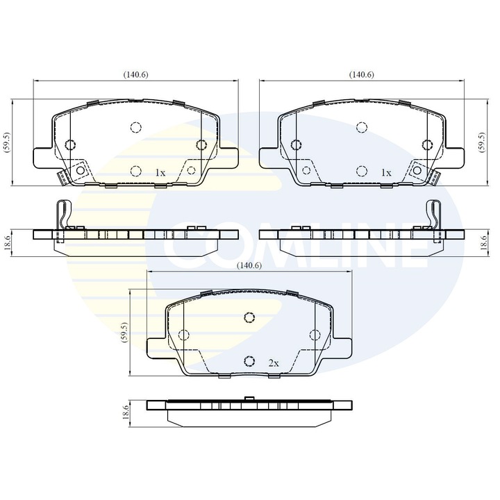 Комплект накладки, дискова спирачка Cbp32437 Opel Mokka / Mokka 10/Mokka 10 Vauxhall Mokka / Mokka 10