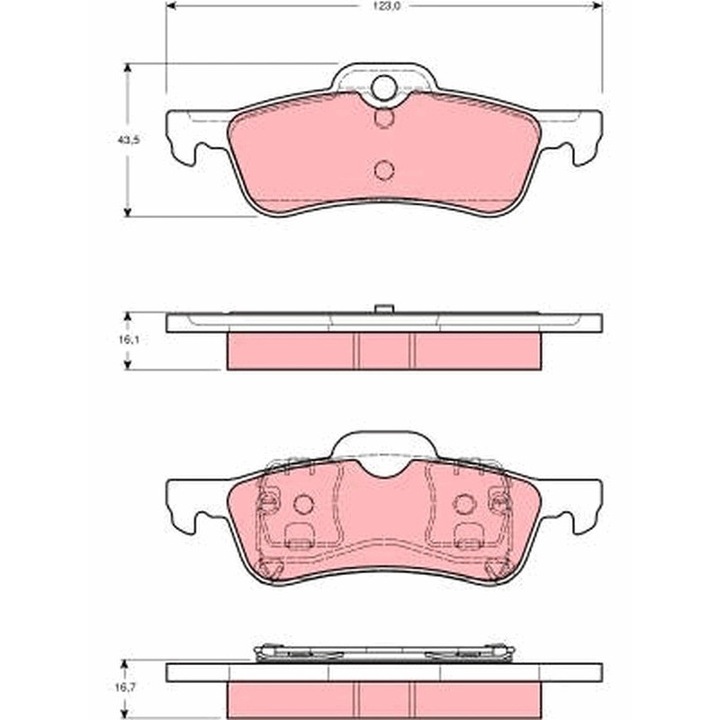 Fékbetét készlet, tárcsafék Gdb1477 Mini Mini