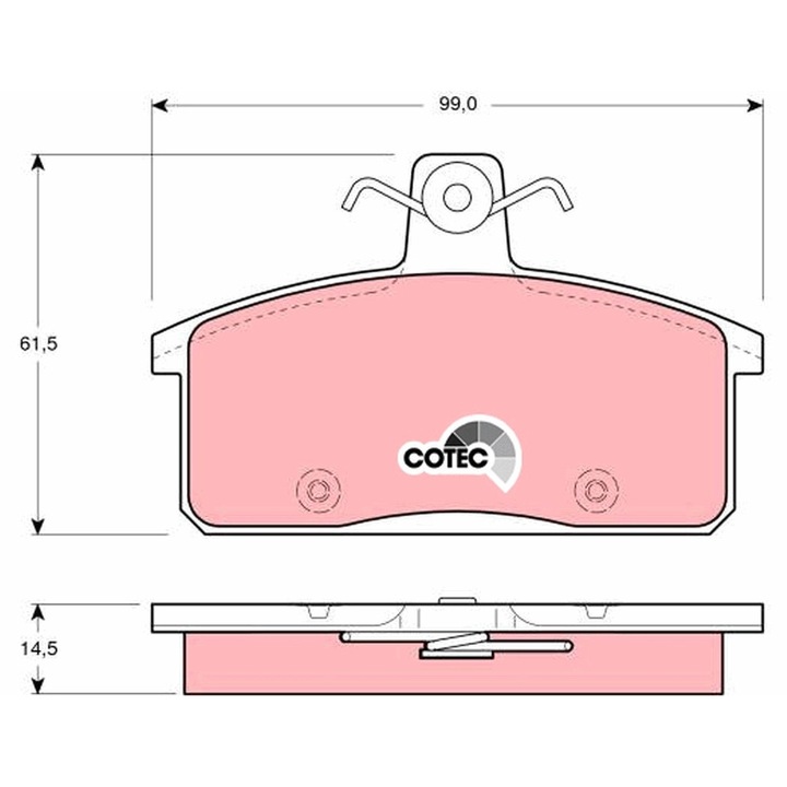 Fékbetét készlet, Tárcsafék Gdb3202 Iveco Massif/Massif Single Cab/Massif Pick-Up Santana Ps10/Anibal Suzuki Vitara