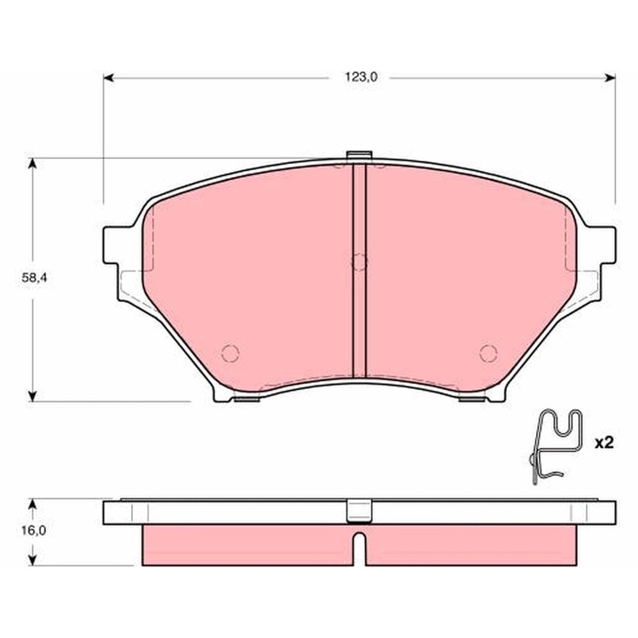 Fékbetét készlet, tárcsafék Gdb3302 Mazda Mx-5 2