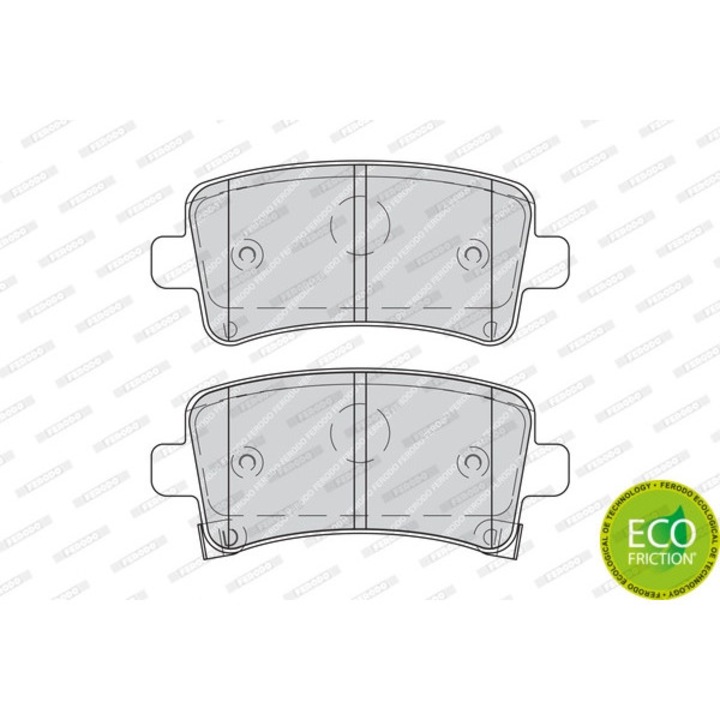 Комплект накладки, дискови спирачки FDB4209 Chevrolet Malibu Opel Insignia A/Insignia A Country Saab 9-5