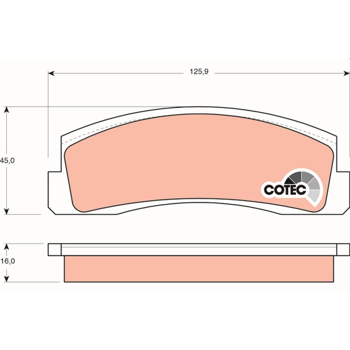 Fékbetét készlet, Tárcsafék Gdb265 Chevrolet Niva Lada Nadeschda/Niva Terepjáró