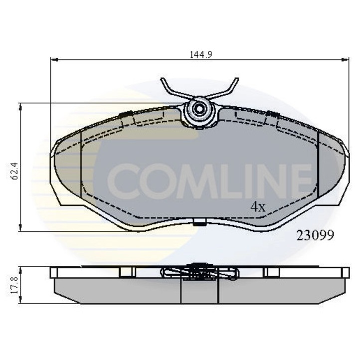 Комплект накладки, дискови спирачки Cbp01127 Nissan Primastar Opel Vivaro A Renault Avantime/Espace 3/Trafic 2