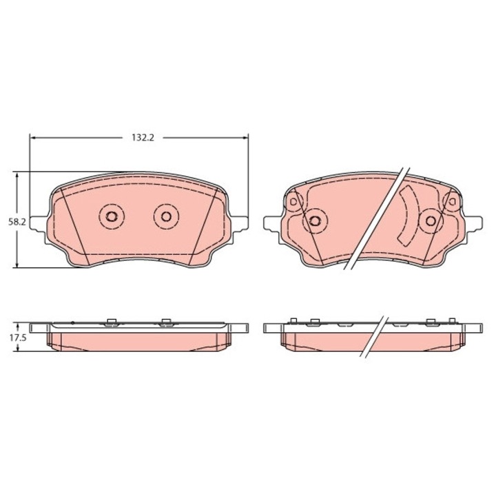 Fékbetét készlet, Tárcsafék Gdb2346 Ford Puma