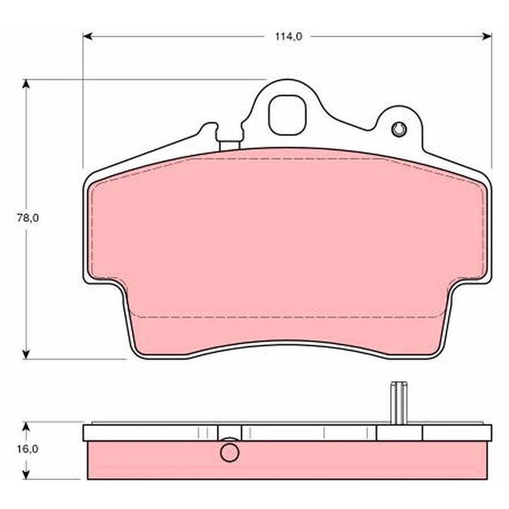 Fékbetét készlet, Tárcsafék Gdb1394 Porsche 911/Boxster