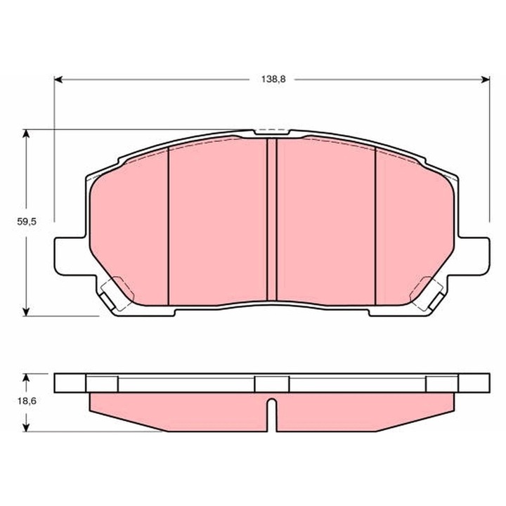 Fékbetét készlet, tárcsafék Gdb3286 Lexus Rx Toyota Highlander / Kluger