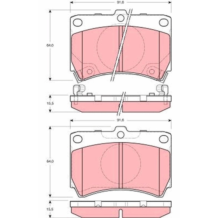 Fékbetét készlet, Tárcsafék Gdb3206 Kia Rio 1 Mazda Demio