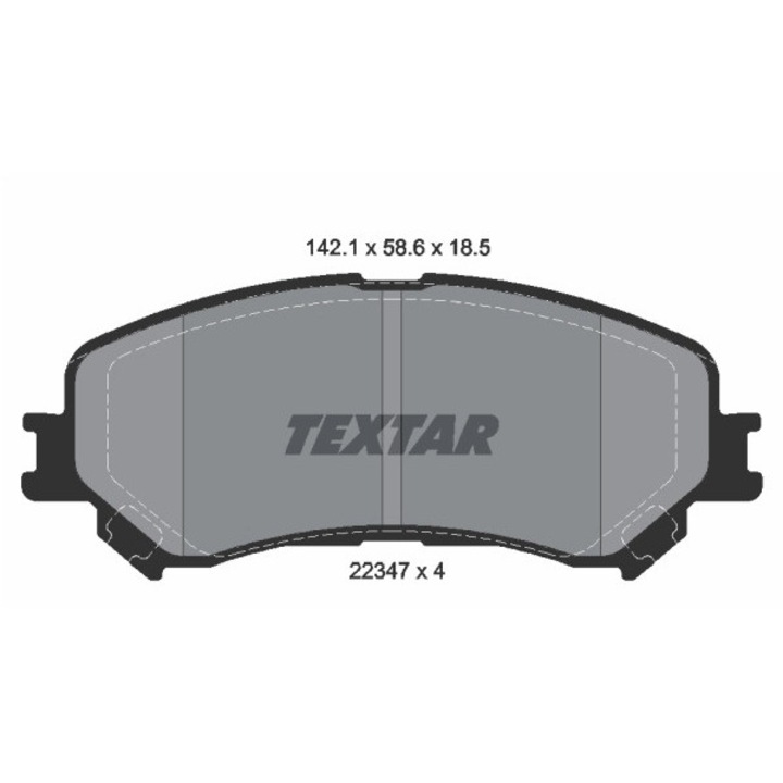 Fékbetét készlet, tárcsafék 2234701 Renault Espace 5/Megane 4/Megane 4 Grand/Scénic 4/Talisman