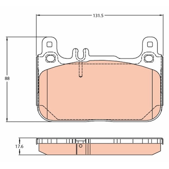 Fékbetét készlet, tárcsafék GDB2118 Mercedes-Benz S-osztály