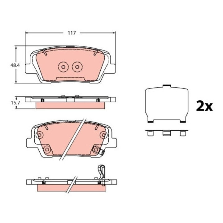 Fékbetét készlet, tárcsafék Gdb2429 Kia Sorento 3
