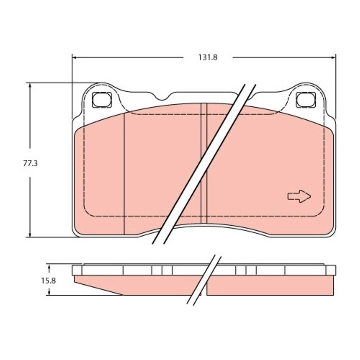 Fékbetét készlet, Tárcsafék Gdb2453 Renault Megane 3