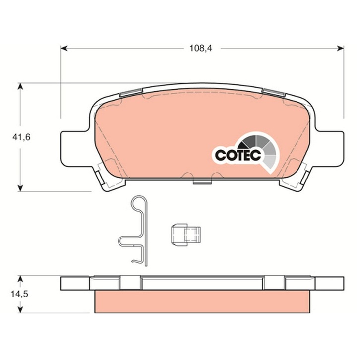 Fékbetét készlet, Tárcsafék Gdb3223 Subaru Forester/Impreza/Legacy 3/Legacy 4/Outback