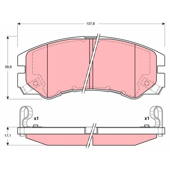 Fékbetét Készlet, Tárcsafék Gdb3162 Isuzu Tfr/Tfs Pick-Up/Trooper 3/Trooper 3 Terepjáró, Opel Frontera A