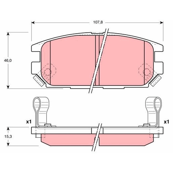 Fékbetét készlet, Tárcsafék Gdb3199 Dodge Stealth Mitsubishi Eclipse 4/Galant 7/Galant 8/Lancer 4/Lancer 5/Lancer 6