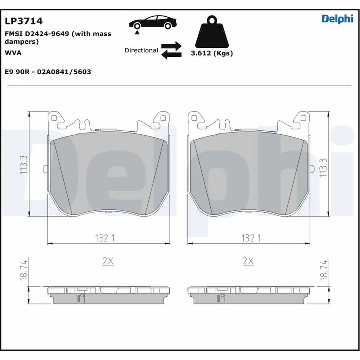 Set Placute Frana Lp3714 Mercedes-Benz S-Class
