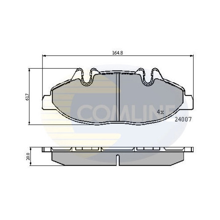 Комплект накладки, дискова спирачка Cbp01305 Mercedes-Benz Viano/Vito/Vito / Mixto