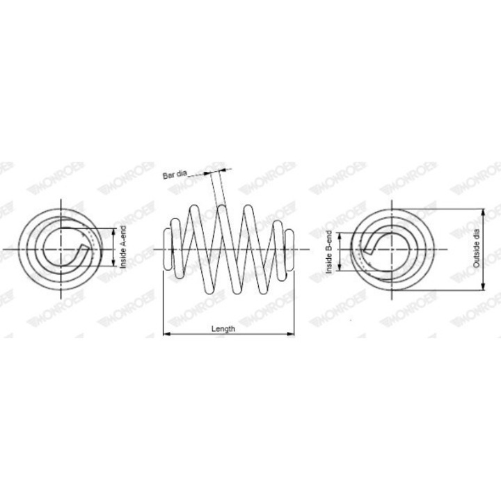Íves spirál Sn3251 Audi A6 C5 Vw Passat B5/Passat B5.5