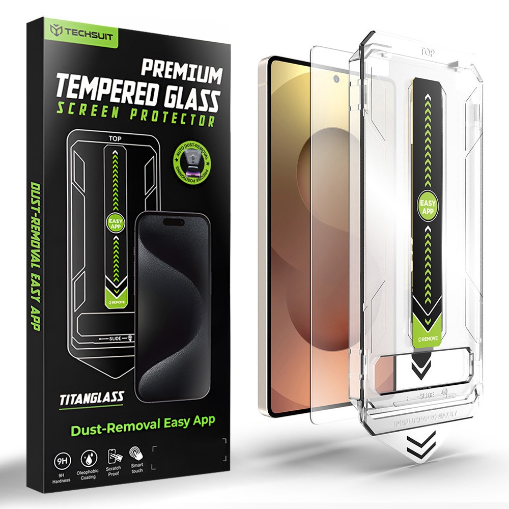 Folie Sticla pentru Samsung Galaxy S26 Ultra Daden TitanGlass, Kit de instalare usoara si rapida cu dispozitiv de potrivire automata, Protectie Profesionala, Ultra Rezistenta, Transparenta