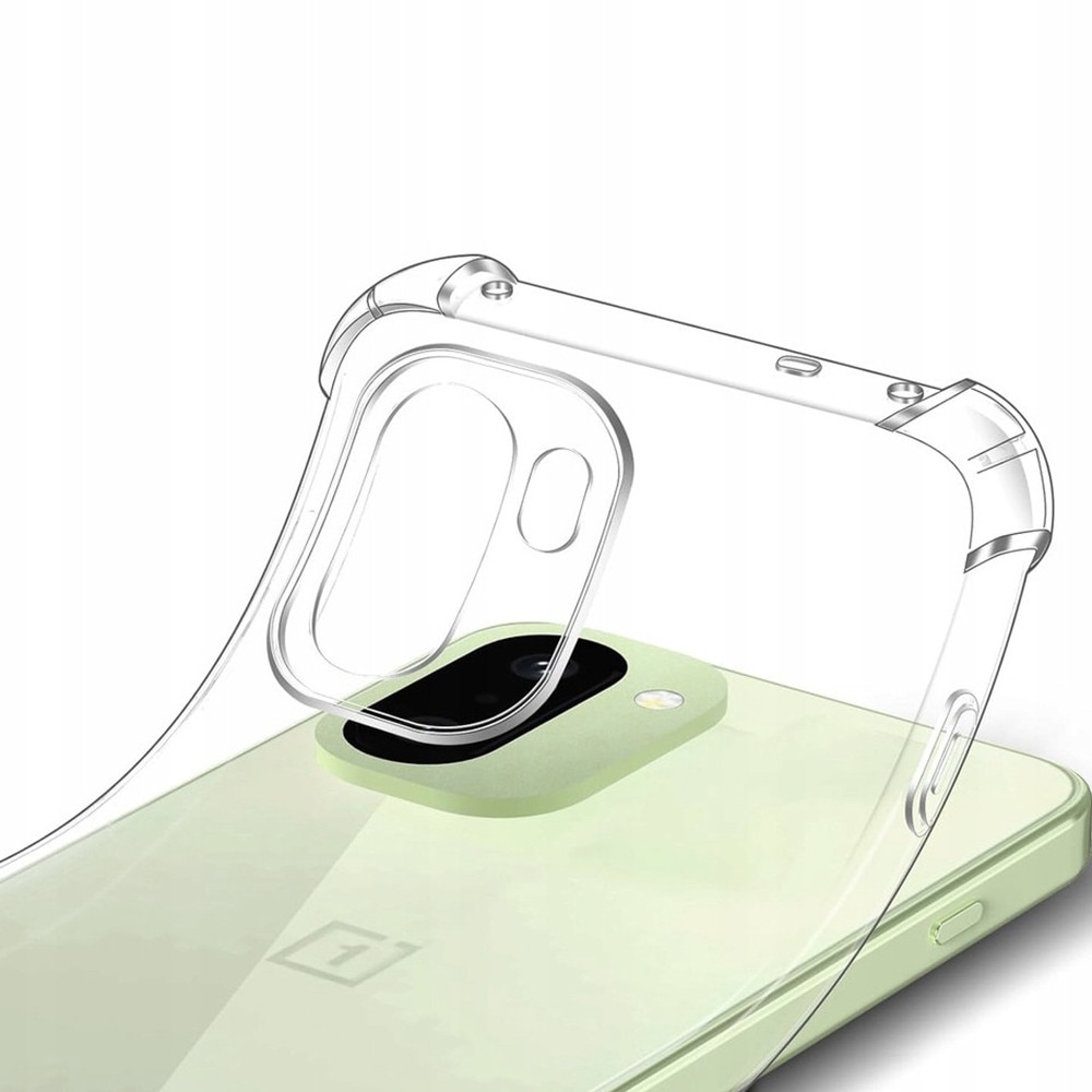 Husa pentru OnePlus 15R, SKYDDAR INNOVATION, Shockproof Clear Silicone, Silicon Slim, set cu sticker, Transparenta